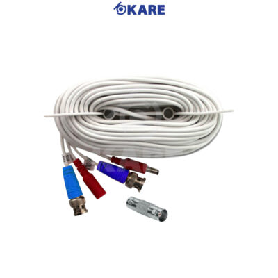 สายพร้อมใช้ (Ready Cable) 20 เมตร พร้อมตัวต่อระหว่างสาย BNC-BNC